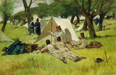The Camp by Giovanni Fattori